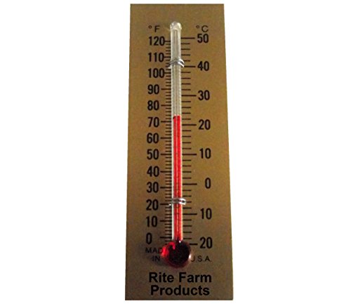RITE FARM PRODUCTS GLASS TEMPERATURE THERMOMETER EGG INCUBATORS CHICKENS POULTRY