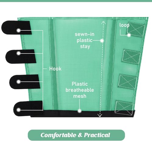 Image of Set of 8 Mesh Fly Boots for Horse Breathable Mesh Horse Boots Protective Loose Wraps Adjustable for Preventing Legs Reduces Flies and Mosquitoes Bites