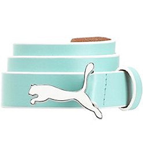 PUMA Women's Skinny Pop Fitted Belt, Blue, Large