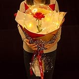 LED Balloon Bouquet Valentine's Day Mother's Day Gift for Your Lover Family,DIY Led Rose Flower Luminous Balloon,Wedding and Home Decoration,Birthday Gift for girlfriends Light Up Bobo Balloons
