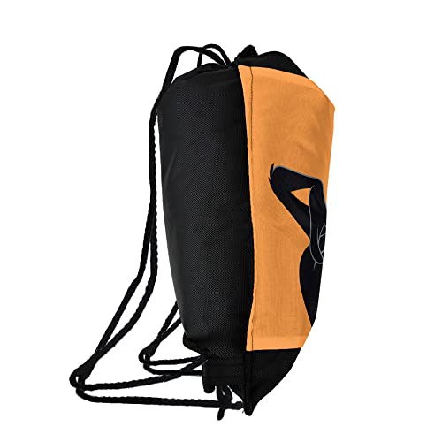 LOGOVISION Looney Tunes Daffy Duck Drawstring Backpack Sports Bag Sackpack 17" x 13", Perfect for Gym, Yoga or Practice2