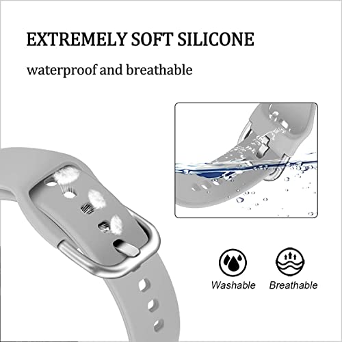 Image of 22mm Silicone Replacement Rubber Sport Watch Band Strap Compatible with for Realme Watch S / Realme Watch S Pro / Realme Watch 2 Pro (Grey)