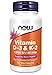 NOW Foods Vitamin D-3 & K-2-120 vcaps 120 m günstig Kaufen-NOW Foods Vitamin D-3 & K-2-120 vcaps