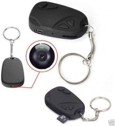 AHAXA Top 808#26 1080P Keychain HD RC Mini Action Cam DVR H.264 POV Video Recorder (Loop Recording, Driver Recording) with Charger