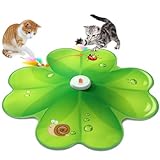 猫 おもちゃ 一人遊び LEDライトFEELNEEDY 2in1電動おもちゃ 自動 猫じゃらしネコ おもちゃ 人気 ひとり猫 遊び道具 室内用 猫運動不足解消グッズ 羽根とぬいぐるみ付き キャッチミー 狩猟本能を満たす 充電式 猫 動くおもちゃ 猫ちゃんへのプレゼント