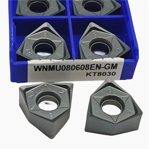 10 Piezas WNMU080608 Insertos de Fresado de Carburo miniatura 2