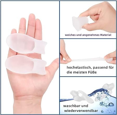 Fitaza Gel Bunion Corrector Toe Separators - Bunion Support, Splint for Overlapping Toes Straightener 1