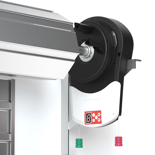 Abridor eléctrico de puerta de garaje con control remoto, sistema de obturación enrollable automático para almacenes, granjas y garajes