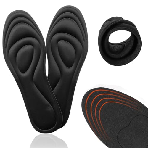 GXGM Plantillas Memory Foam para Mujer y Hombre Comodidad Plantilla de Zapato Absorción de Impacto Amortiguación Suave Suelas Internas para Zapatillas, Botas