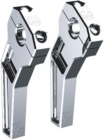 Todd's Cycle TD-R12-06 1in. Pullback Handlebar Riser Kit - 6in. Rise - Chrome