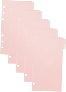 HONMEET 1 Conjunto De Clipes Para Fichário Pastas De Arquivo Blocos De Notas Pastas De Bolso Divisores De Fichário Saco De Folhas Soltas Saco De Fichário Bolsa De Cartão De Visita