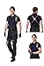 Verycos Mens Cosplay Jacket Pants Uniform Top Brown Belt Holster Gloves Halloween Costume