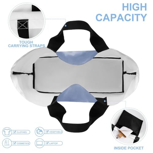 Women's Multi-Functional Shopping Bag，Lighthouse Diamond Painting Printing Messenger Bag Shoulder Bag for Travel, Work, Shopping & Parties with Inner Pocket, Grocery Bag Lightweight & Water-Resistant3