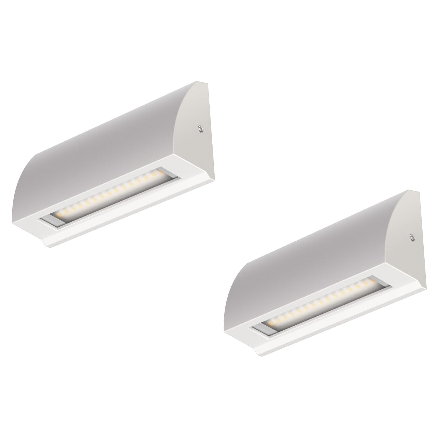 ledscom.de 4 LED wall Light/Staircase Light SEGIN for Outdoors, IP54, Flat, Downlight, Black matt, Angular, 6.2 W, 566lm, Warm White — view 37
