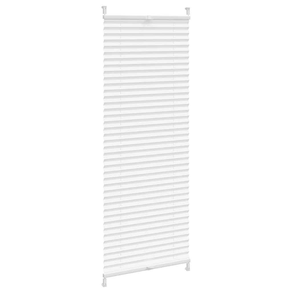 Plissee Faltrollo Rollo Plisseerollo Weiß 50x125cm Klemmfix ohne Bohren Sichtschutz Sonnenschutz Thermorollo Verdunkelung für Fenster Tür Dachfenster Schlafzimmer