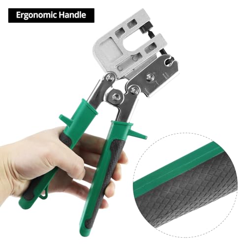 Pince à sertir robuste QWORK pour rail cloison sèche et plâtre - 6