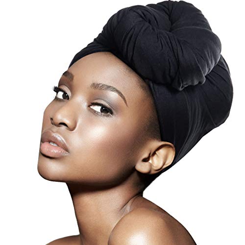 ACRABROS Stretch Jersey Turban Head Wrap, Urban Hair Scarf - Ultra Soft, Extra