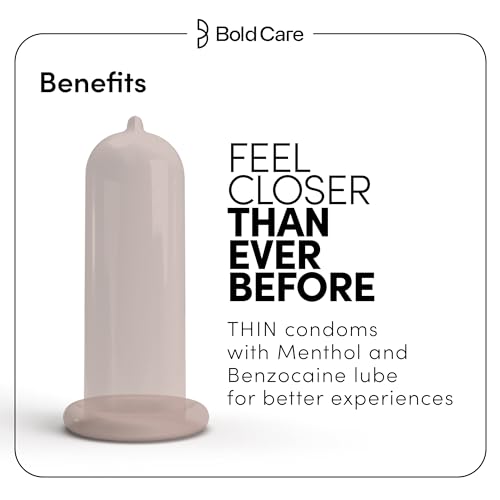 Image of Bold Care 404 Ultra Thin Lubricated Ecstasy Condoms for Men -10 Condoms (Pack of 1)