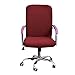 OEM SYSTEMS Housses Housses Couverture Couverture de Fauteuil decoraizone de Bureau pour siège pivotant Protection de Chaise Borgogna