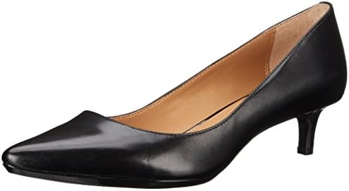 Calvin Klein Women's Gabrianna Pump, Black Leather, 8.5