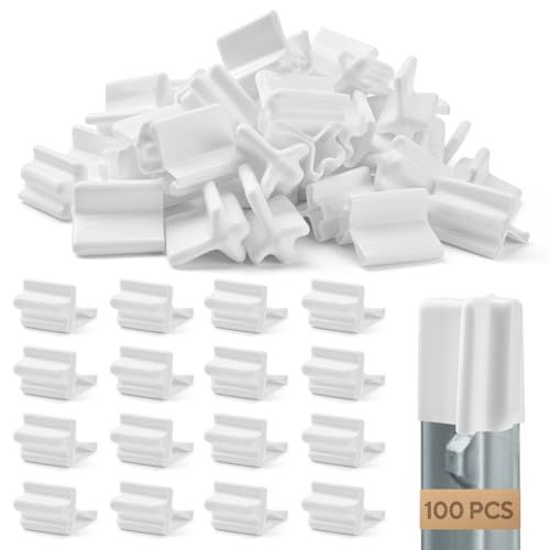 100 Pcs T Post Caps Vinyl Safe T Post Topper for Fence T Post Insulators Easy to Install for Yards Farms Orchards