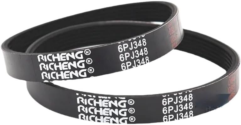 6PJ348 Rubber Conveyor Belt 4PJ360 PJ370 PJ381 PJ390 PJ400 PJ420 Belt Drive Belt (Size : PJ390(390mm) Style : 1PC_5RIBS)(PJ370(370mm))