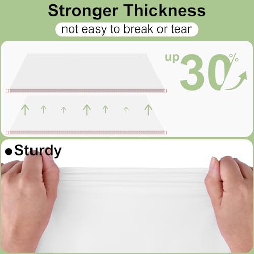 Image of misaya 12 Packs Disposable Plastic Table Cloth, 84 inch Round Waterproof Tablecloth, Leakproof & Sturdy Decorative Table Covers for Picnic, Party, Outdoor and Back to School, White