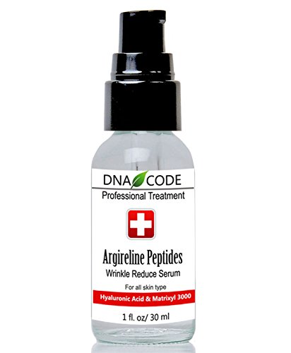 DNA Code®-No Needle Alternative-Pure Argireline Peptides Wrinkle Reduce Serum+ Matrixyl 3000+Hyaluronic Acid