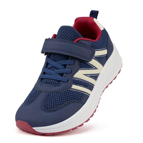 Geococcyx Boys Wide Toe Box Sneakers Girls Tennis Running Shoes Breathable Walking Trainers for Kids...