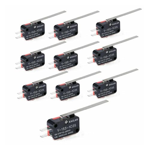 Micro-interrupteur V-153-1C25 de fin de course type levier SPDT lot de 10