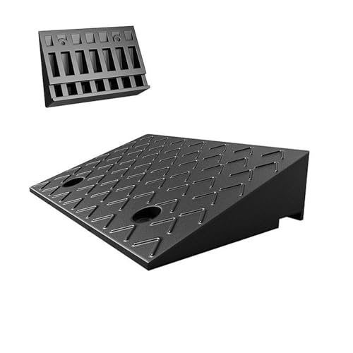 Rampa de caucho para bordillo, carga 11023 lb, alto 11 cm miniatura 1