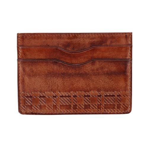Trafalgar Men's Caelen Plaid Embossed Bi-Fold Wallet and Card Case Combo4