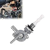Hawyet 1 PC Car Generator Cock Stop Valve Switch, M10 x 1.25 Diesel Engine Generator Accessories 28-1783-V, Oil Outlet Nozzle Rust-Proof Thread Oil Switch, Universal Cars Fuel Tank Switch (Silver)