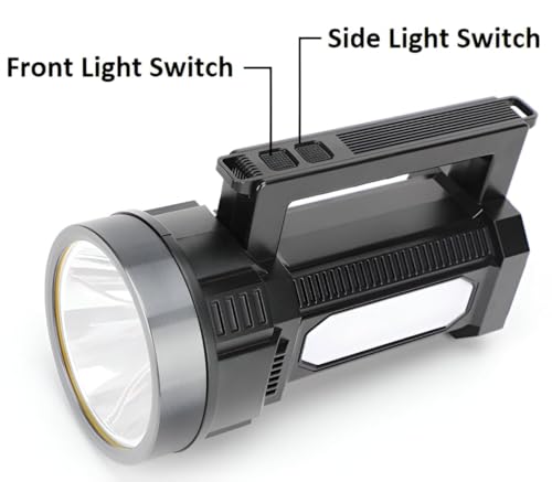 Image of Torch Lights Rechargeable Spotlight, 5 Light Modes, 1200mAh /1500 lumens Powerful LED Flashlight Waterproof, Lantern Flashlight for Indoor and Outdoor Emergency (WD-5020A)