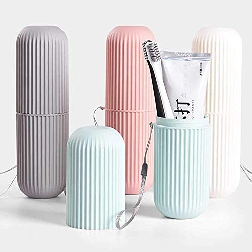 Image of Multipurpose Capsule Shape Portable Travel Storage Bottle of 1 Piece (Multicolored)