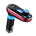 Produktbild VicTsing  Kit Kfz-Bluetooth MP3-Player FM-Transmitter mit Micro  Doppel Lade USB (rot)