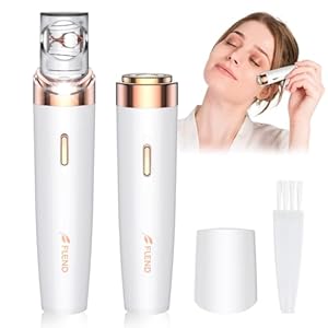 Facial Hair Remover for Women, 2-in-1 Epilator for Women with LED Light, Waterproof Mini Portable Lipstick Design, Electric Epilators Painless Lady Shavers for Face, Bikini Area, Lip, Chin, Leg, Arms