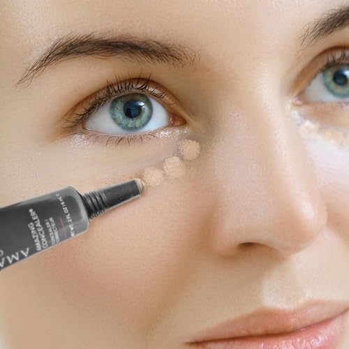 AmazingCosmetics Amazing Concealer, Full Coverage with Pin Dot Amounts, Long Wear Concealer Makeup for Undereye Dark Circles, Blemishes and Spots, Color Correcting, Skin- Like Finish