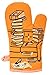 Blue Q Oven Mitt, Horny For Food, super-insulated quilting, natural-fitting shape, 100% cotton