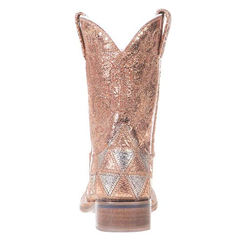 Tin Haul Girls' Little Mu Mish and Mash Western Boot Square Toe - 14-018-0007-0773 Mu4