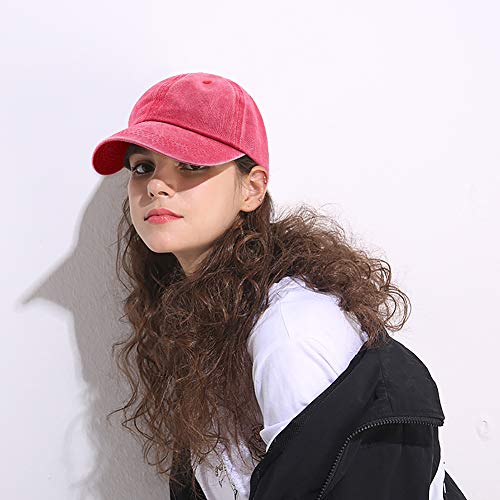 Image of Glamorstar Classic Unisex Baseball Cap Adjustable Washed Dyed Cotton Ball Hat