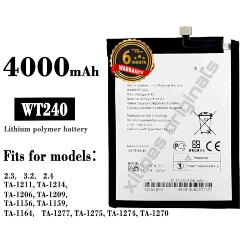 Image of WT240 Battery for Nokia 3.2 TA-1211 TA-1214 TA-1206 TA-1209 TA-1156 TA-1159 TA-1164 Battery with 6 Month Warranty** (C299)