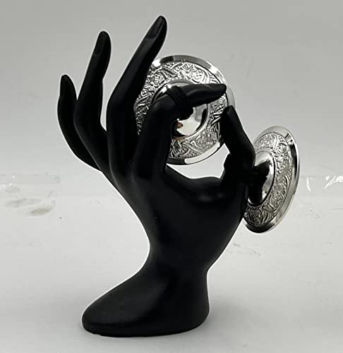 Dharmaobjects 2 Pairs Pro Silver Fingers Cymbal Zills Belly Dancing #TOP3