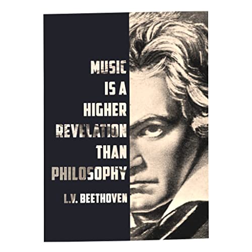 Fabulous Poster affiche music vintage et decoration murale artistique citation Beethoven