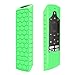 CaseBot Silicone Case for Amazon Insignia Smart HD Fire TV Voice Remote (2019) - Honey Comb Series [Anti Slip] Shockproof Cover Compatible with Element Smart Fire TV Voice Remote, Green-Glow