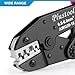 Plustool Crimping Tool for Non-Insulated Open Barrel Terminals & Receptacles AWG 20-10, Ratcheting Wire Crimper Tool - Crimping Pliers - Electrical Crimping Tool
