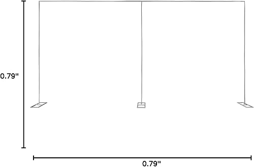 Miniatura 8 de Soporte trasero para fiesta, 0.79 x 0.79 pulgadas, soporte de arco de globos, Arcos para decoración de fiestas, arco de boda con diseño ajustable y