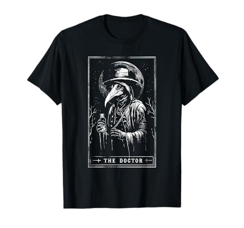 Plague Doctor Tarot Card Shirt Horror Death Occult Satanic T-Shirt