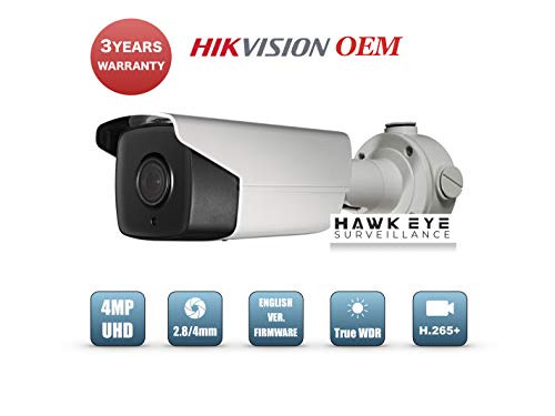 4MP PoE Security IP Camera - Compatible with Hikvision DS-2CD2T43G0-I5 EXIR Bullet,Indoor