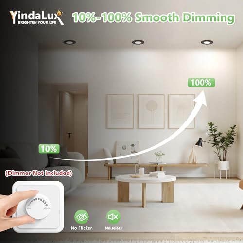 Spot LED encastrable 230V dimmable noir extra plat plafonnier orientable